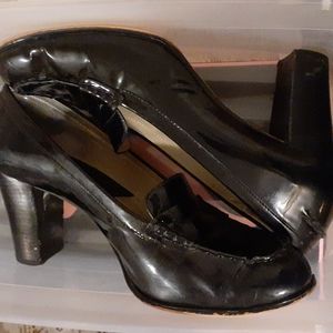 Michael Kors black patent leather heels